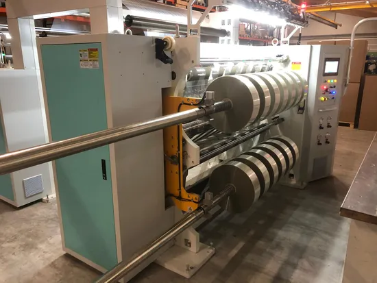 High Speed Automatic Label Non Woven Fabric Plastic Film PE BOPP CPP Pet PVC Aluminum Foil Jumbo Roll Paper Cup Paper Slitting Machine